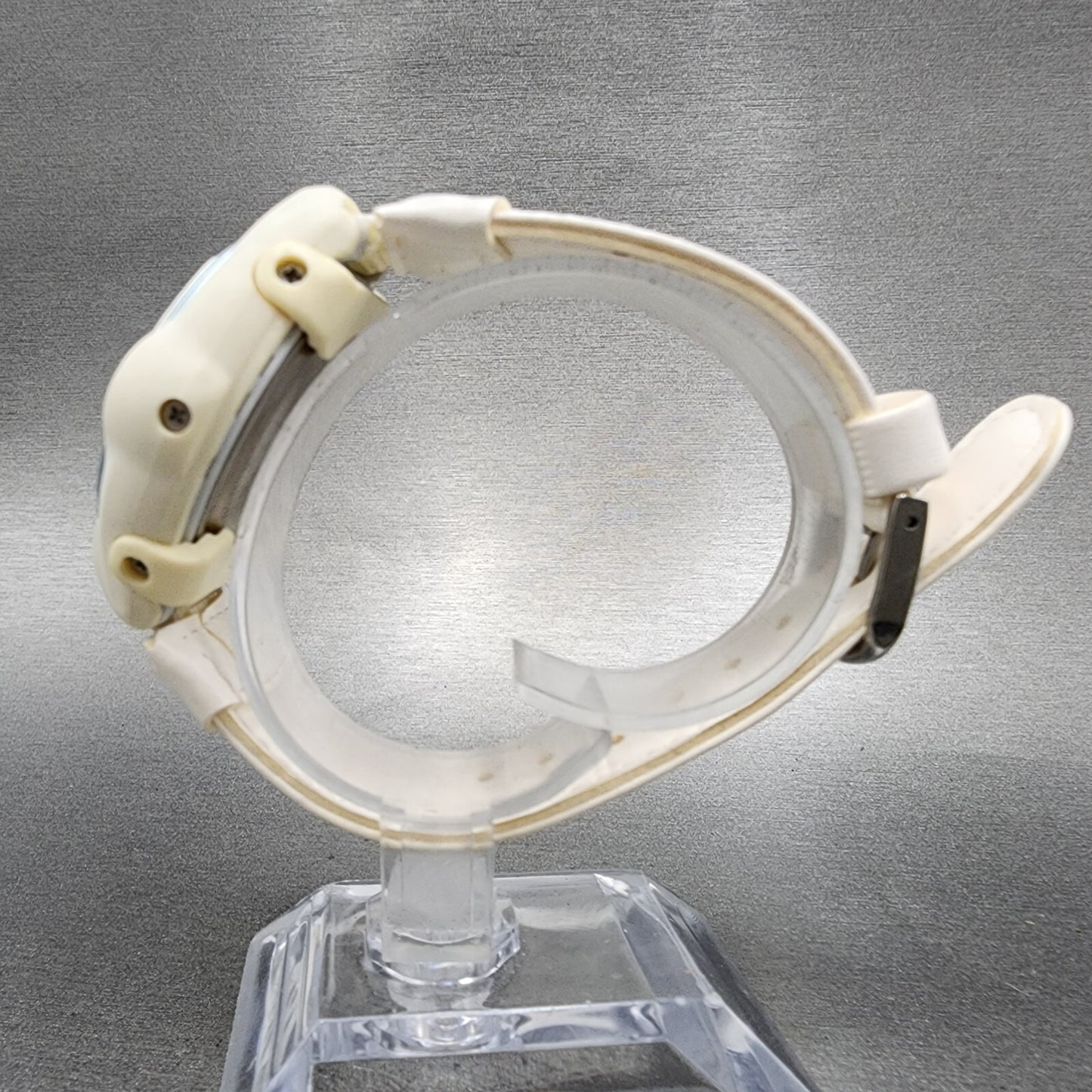 Casio BabyG BGC100 Watch Women 38mm Digital White Tone Round New Battery7