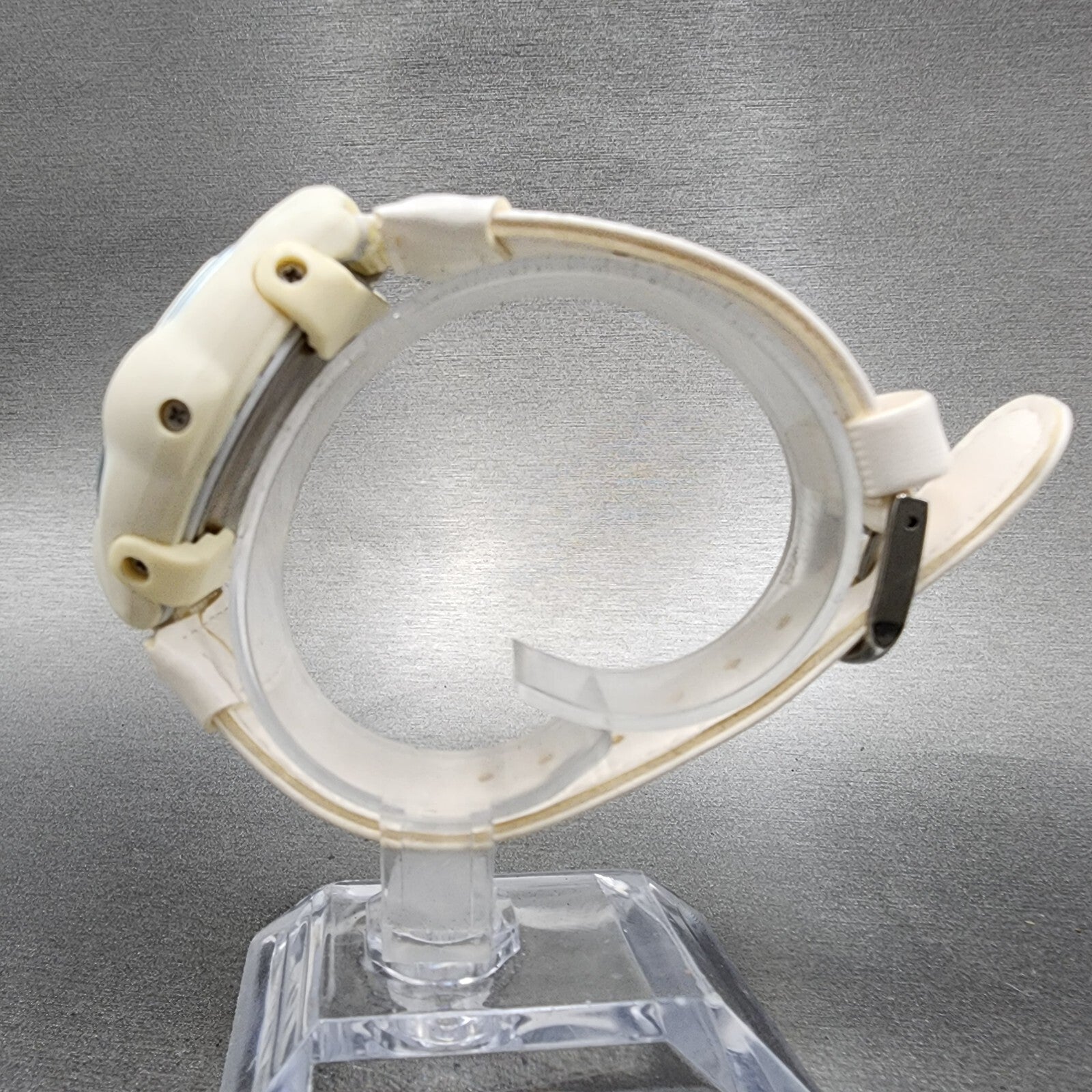 Casio BabyG BGC100 Watch Women 38mm Digital White Tone Round New Battery7