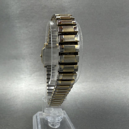 Seiko Tank Watch Women 19mm White Dial Gold Tone Rectangle 2P215C10 New Battery7