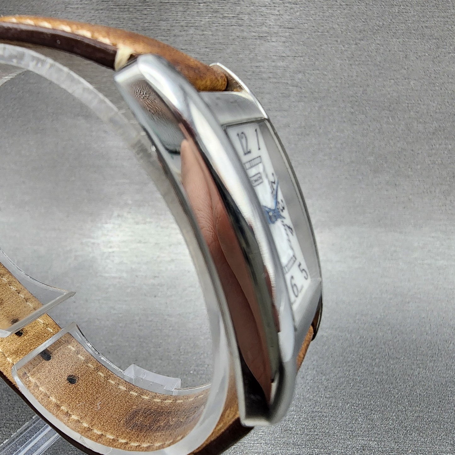 Coach Lexington Tank Watch Women 23mm MOP Dial Silver Tone Rectangle New Battery3