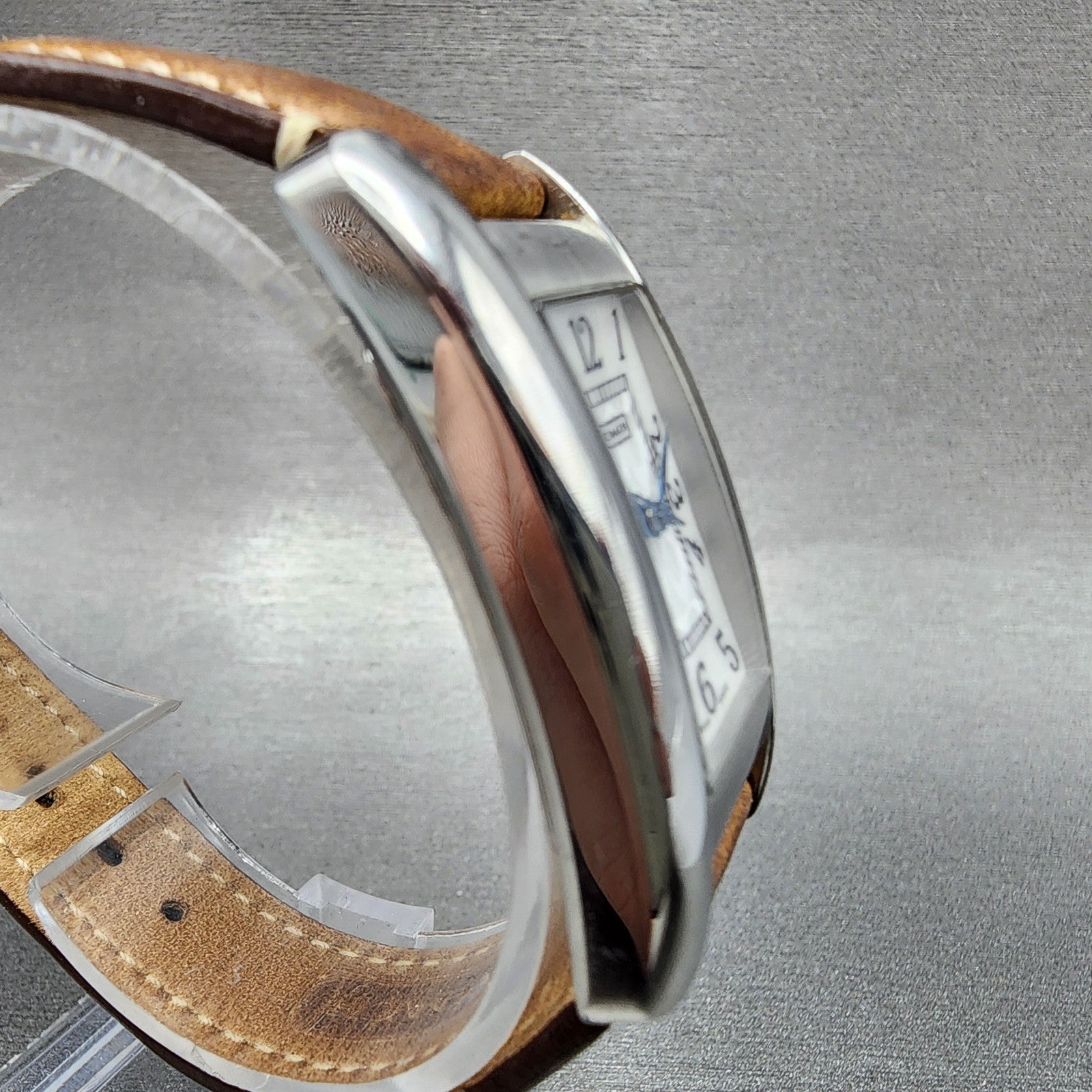 Coach Lexington Tank Watch Women 23mm MOP Dial Silver Tone Rectangle New Battery3