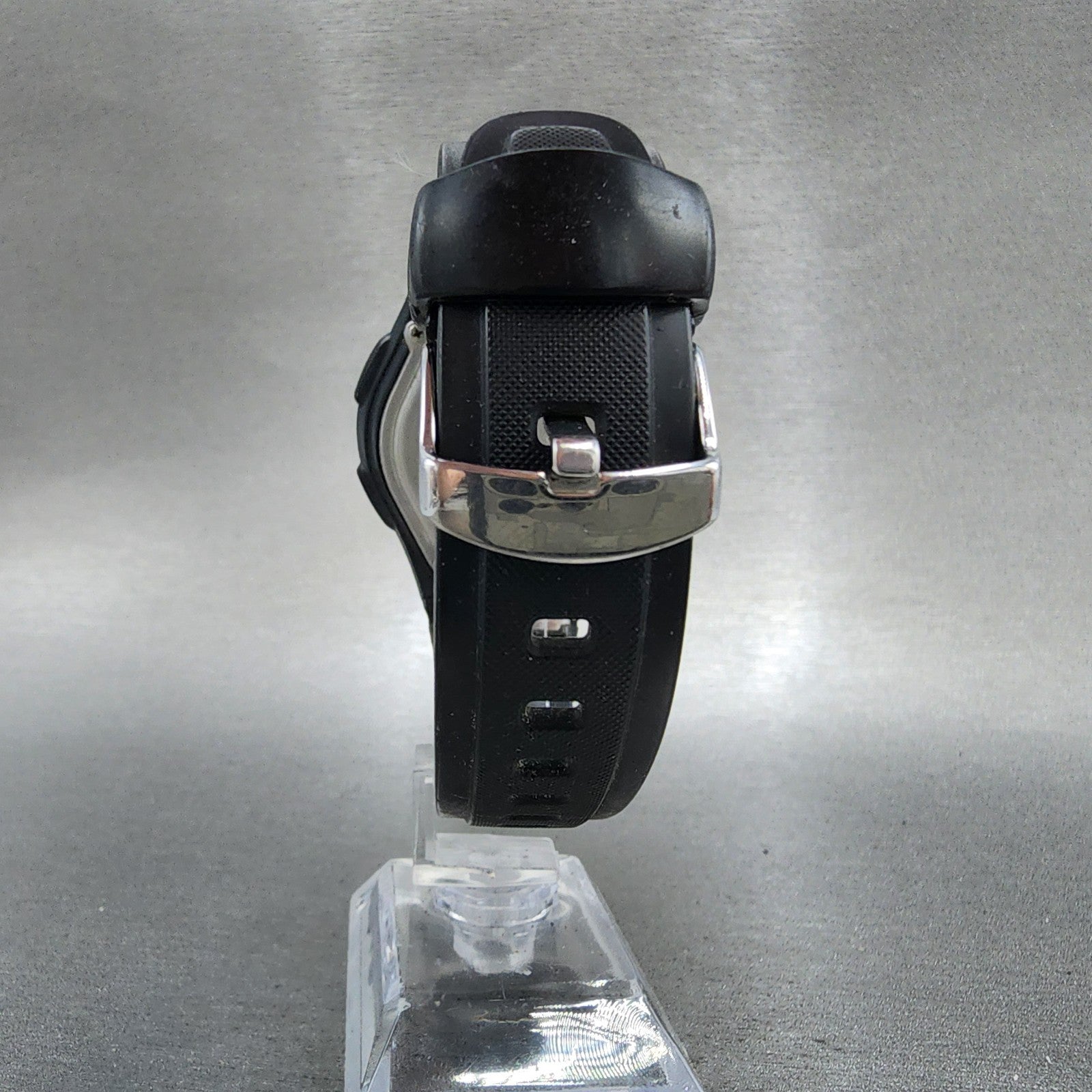 Casio Wave Ceptor Watch Men 43mm Black Dial Silver Tone Analog Digital  Solar B17