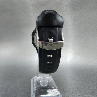 Casio Wave Ceptor Watch Men 43mm Black Dial Silver Tone Analog Digital  Solar B17
