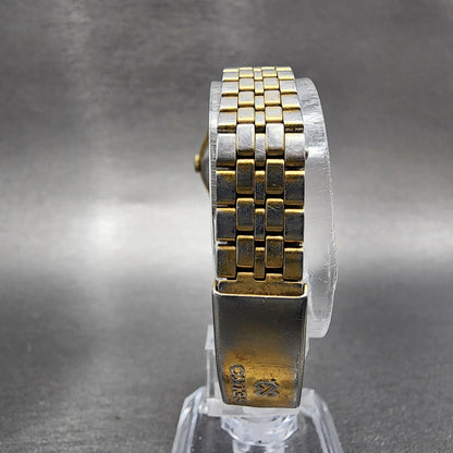 VTG Seiko SQ Watch Women 23mm Cream Dial Gold Tone Daydate Round New battery7