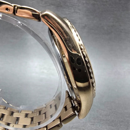 Citizen Eco-Drive Chronograph Watch Women 39mm Champagne Dial Rose Gold Tone Run3