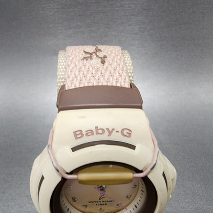 Casio BabyG BG31 Watch Women 40mm Cream Dial Brown Tone Round New Battery4