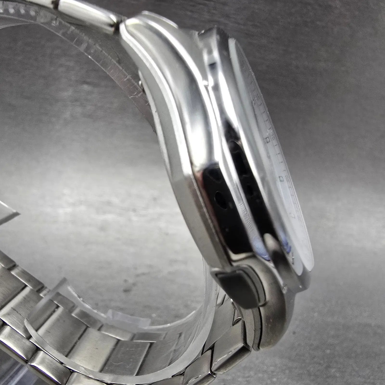 Casio Wave Ceptor Watch Men 42mm White Dial Steel Solar Analog Digital Works KFT3
