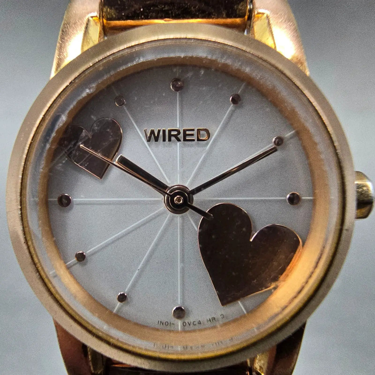 Seiko Wired Watch Women 21mm White Dial Rose Gold Round 1N01-0KK0 New Batt JDM1