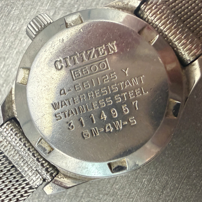 Citizen Automatic Watch Women 26mm Green Dial Silver Tone Daydate 4-661125Y Runs10