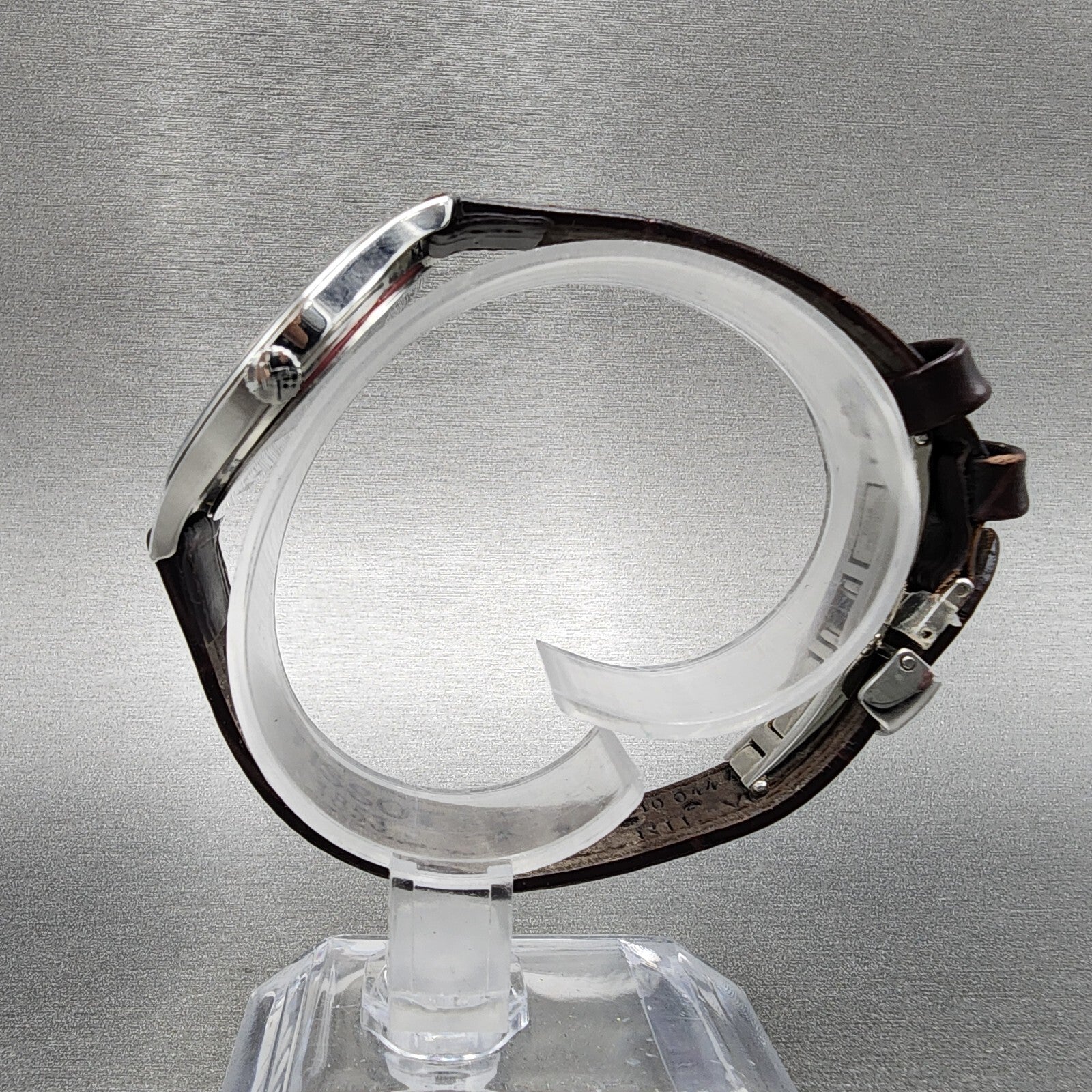Tissot Tradition Watch Women 31mm Silver Dial Stainless Steel Case Leather Band6