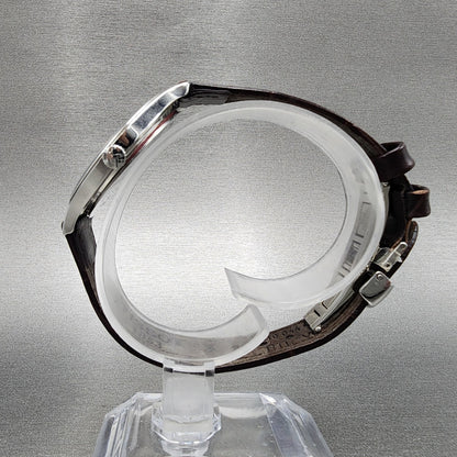 Tissot Tradition Watch Women 31mm Silver Dial Stainless Steel Case Leather Band6