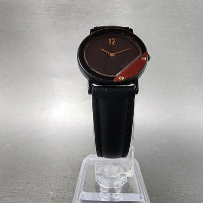 Seiko Watch Women 25mm Black Dial Black Tone Round 73206200 New Battery5