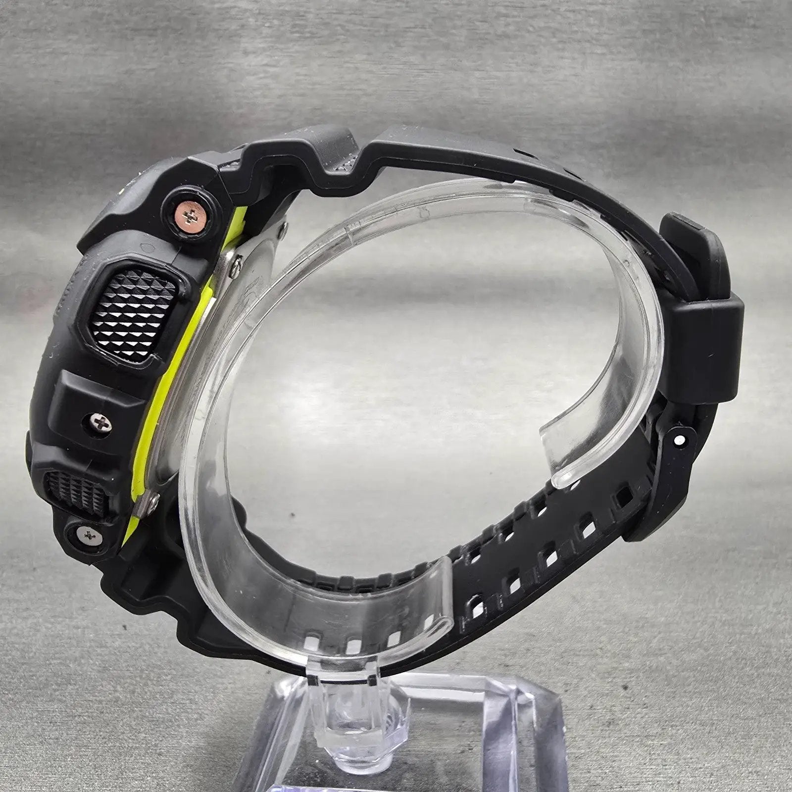 Casio G-Shock GA-140DC Watch Men 51mm Yellow Dial Black Chrono Alarm New Battery6