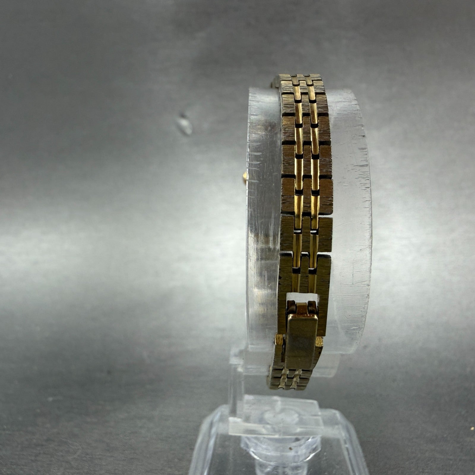 Citizen CQ Tank Watch Women 13mm Champagne Dial Gold Tone Rectangle New BatteryN7