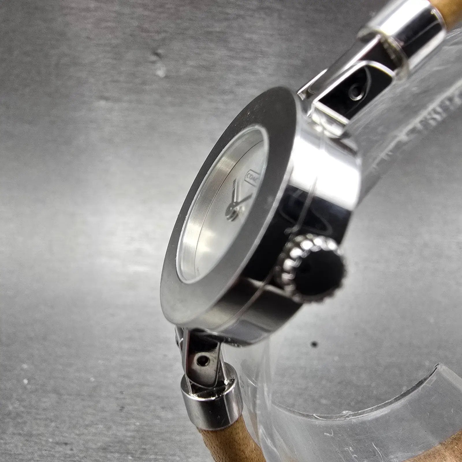 Coach Watch Women 23mm Silver Dial Silver Tone Round 0252 New Battery2