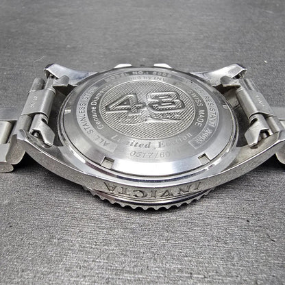 Invicta Pro Diver Watch Men 43mm MOP Dial Silver Tone Date 5009 PARTS NO CROWN15
