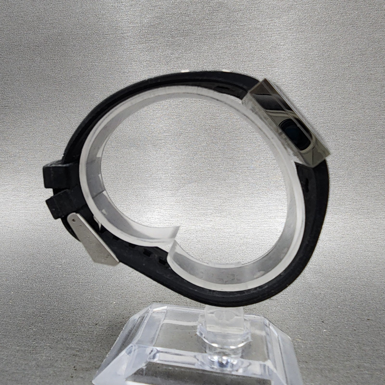Swarovski Elis Tank Watch Women 23mm Black Dial Silver Tone Square New Battery8