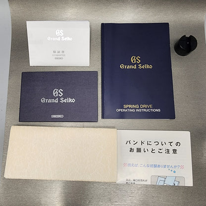 Grand Seiko SBGA001 Watch Men 40mm Champagne Dial Date Steel Date Full Set10