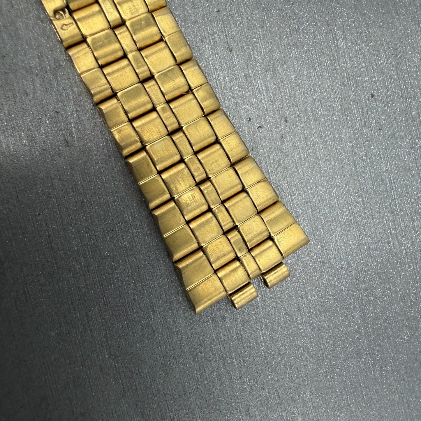 Seiko Bracelet 21mm Stainless Steel Gold Tone Tri Folding Clasp Vintage Japan G88