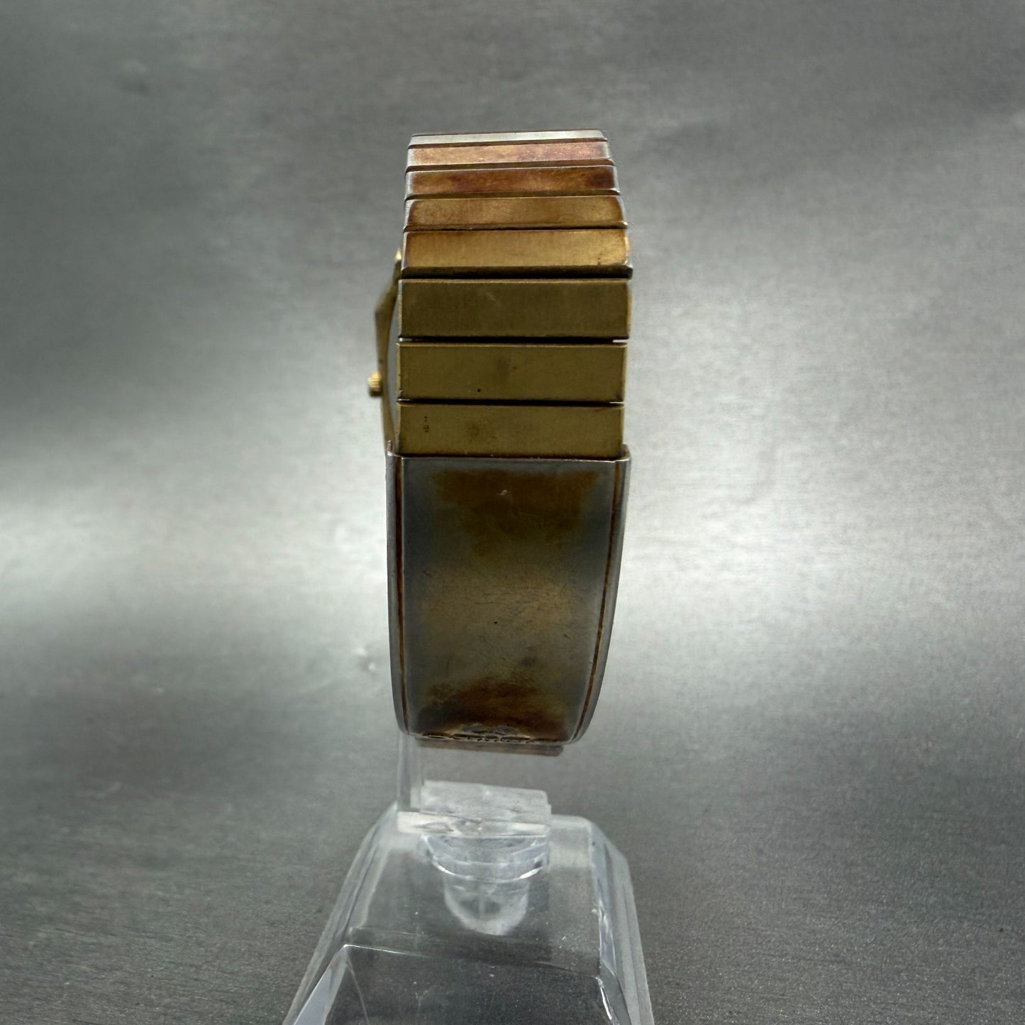 Seiko Analog Digital Watch Men 29mm Alarm Chrono Gold Tone H249-5149 PARTS8