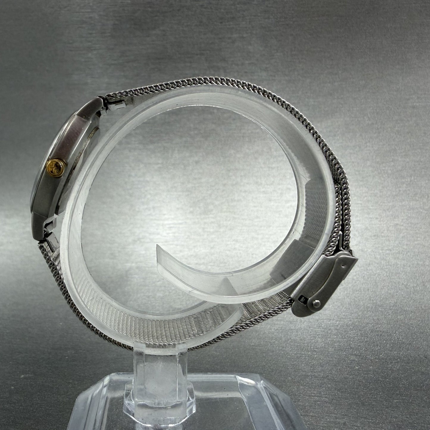 Skagen Watch Women 23mm Silver Dial Two Tone Round Mesh 120SGS New Battery6