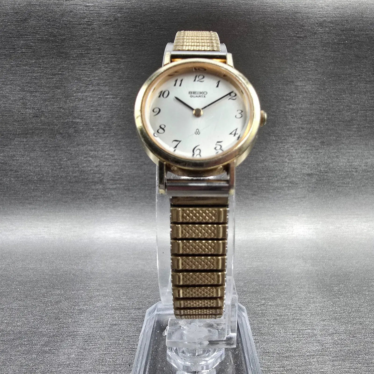Seiko Watch Women 23mm Silver Dial Gold Tone Round 2320-0060 New Battery Vintage5
