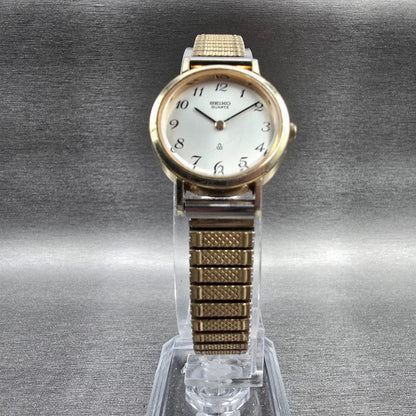 Seiko Watch Women 23mm Silver Dial Gold Tone Round 2320-0060 New Battery Vintage5