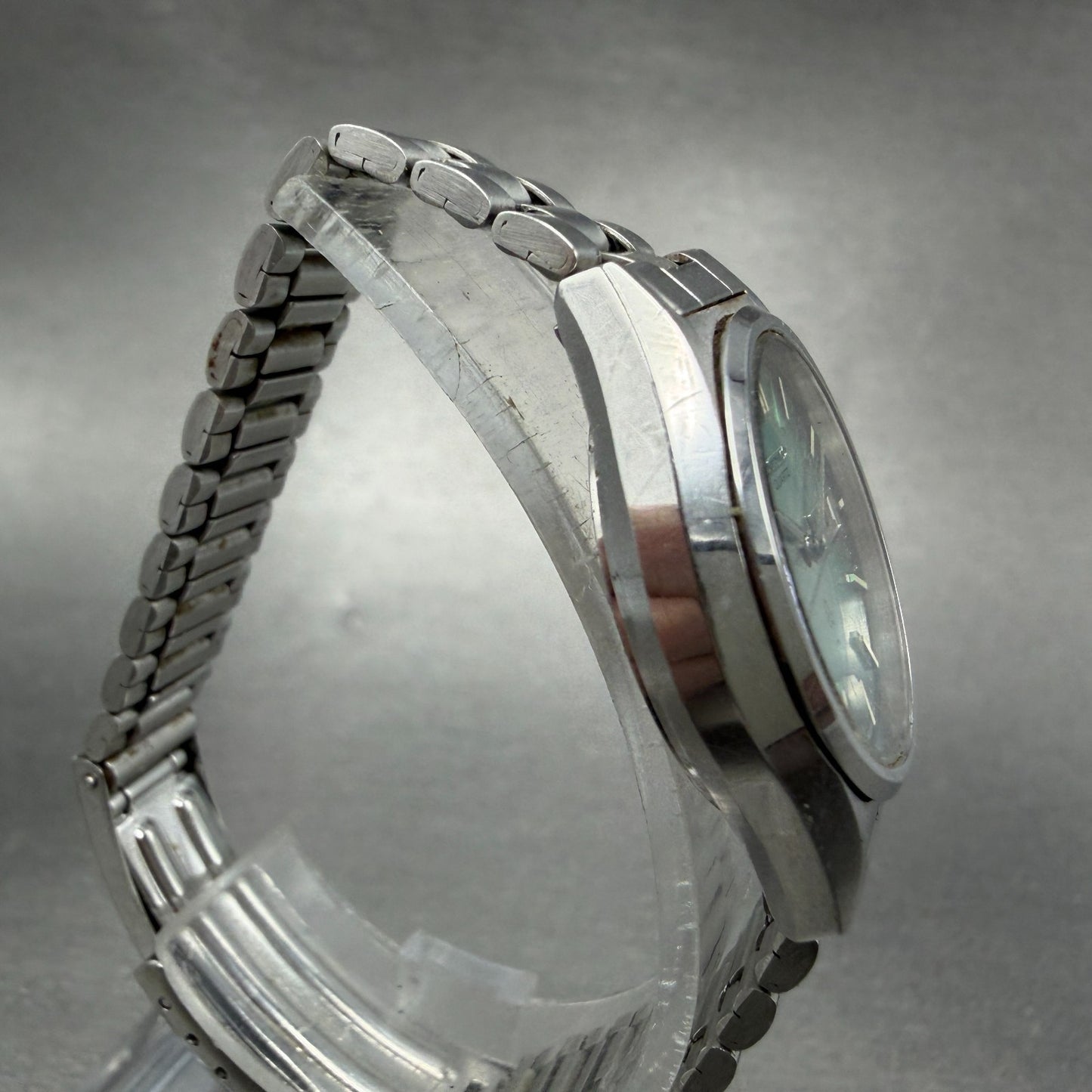 Seiko Watch Women 26mm Green Dial Silver Tone Daydate 2623-0100 New Battery3