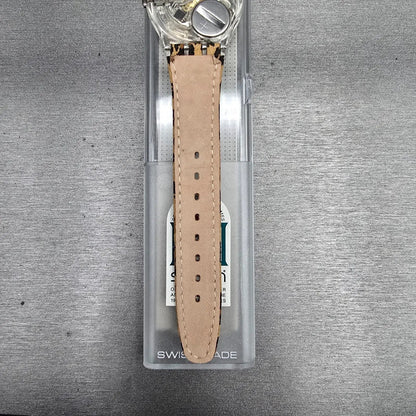 Swatch OONGAWAH! Watch Men 34mm Green Dial Clear Case GK193 New Battery NOS9