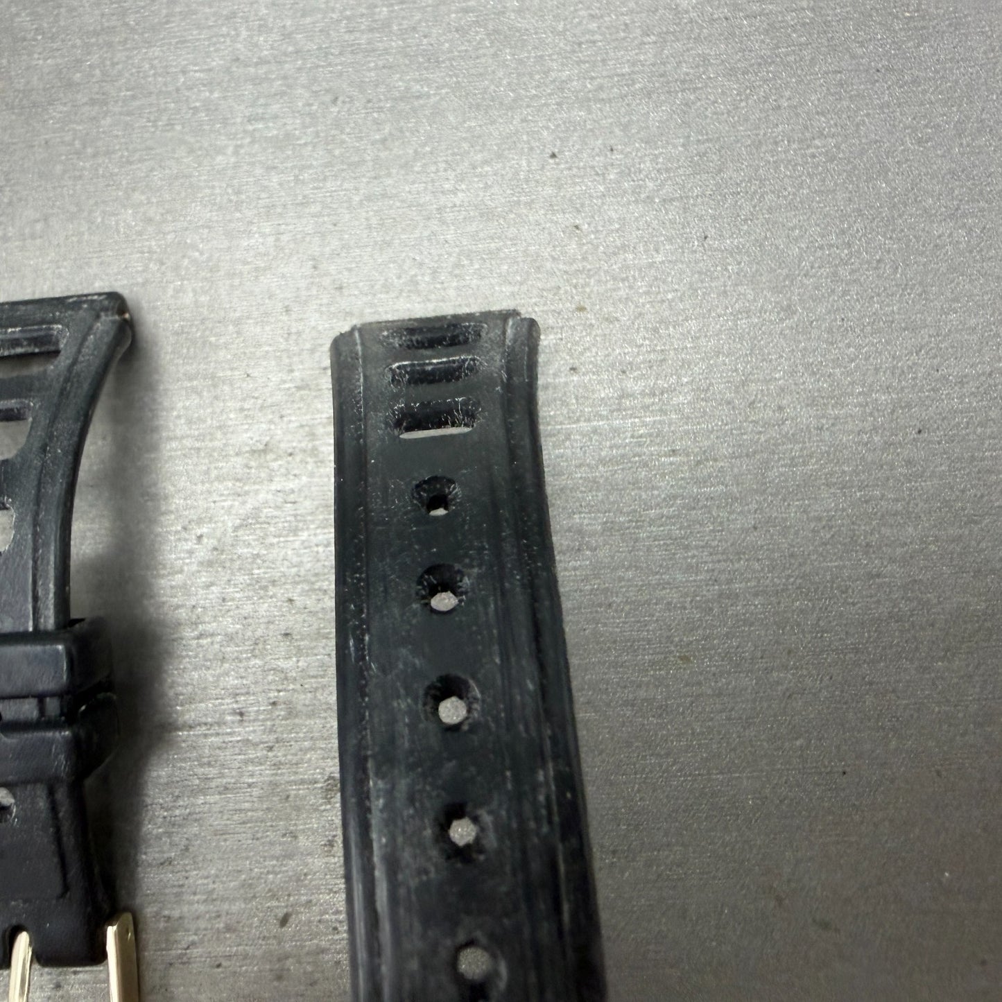 Seiko Dive Watch band 16mm Black Rubber HL 771  Japan Vintage4