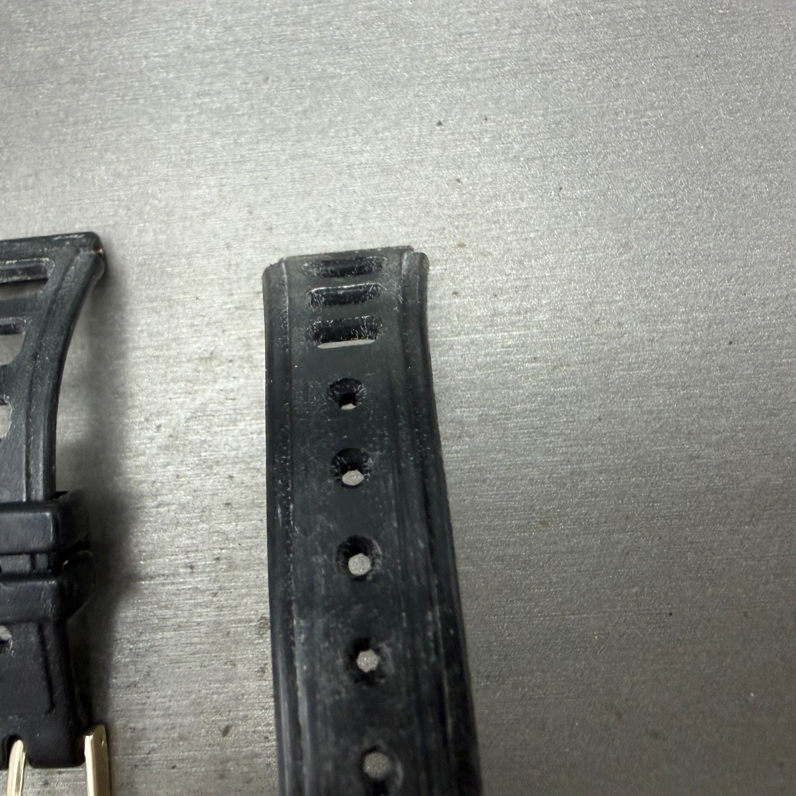 Seiko Dive Watch band 16mm Black Rubber HL 771  Japan Vintage4