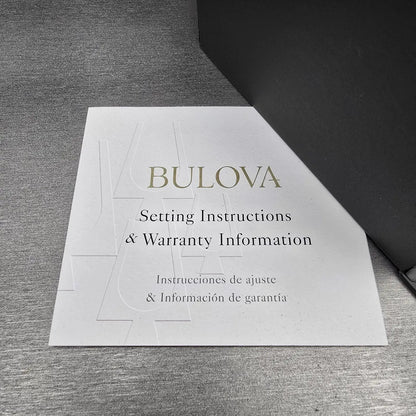 Bulova Watch Men 24mm Silver Dial Silver Tone Rectangle 96A156 New Battery14