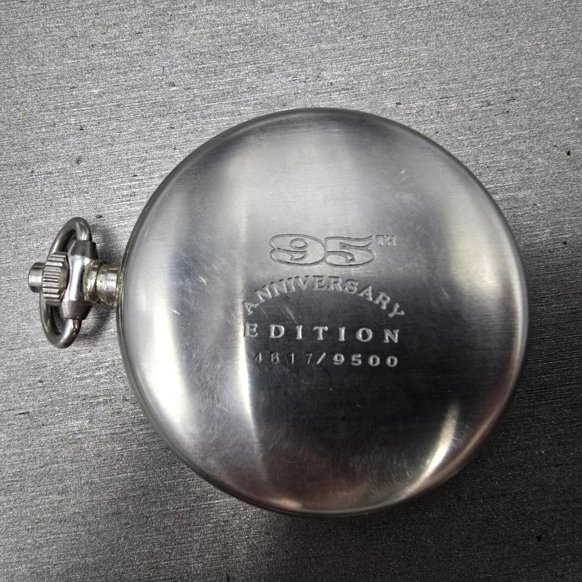Harley Davidson Pocket Watch Men 50mm White Dial Silver Small Seconds New Batt6