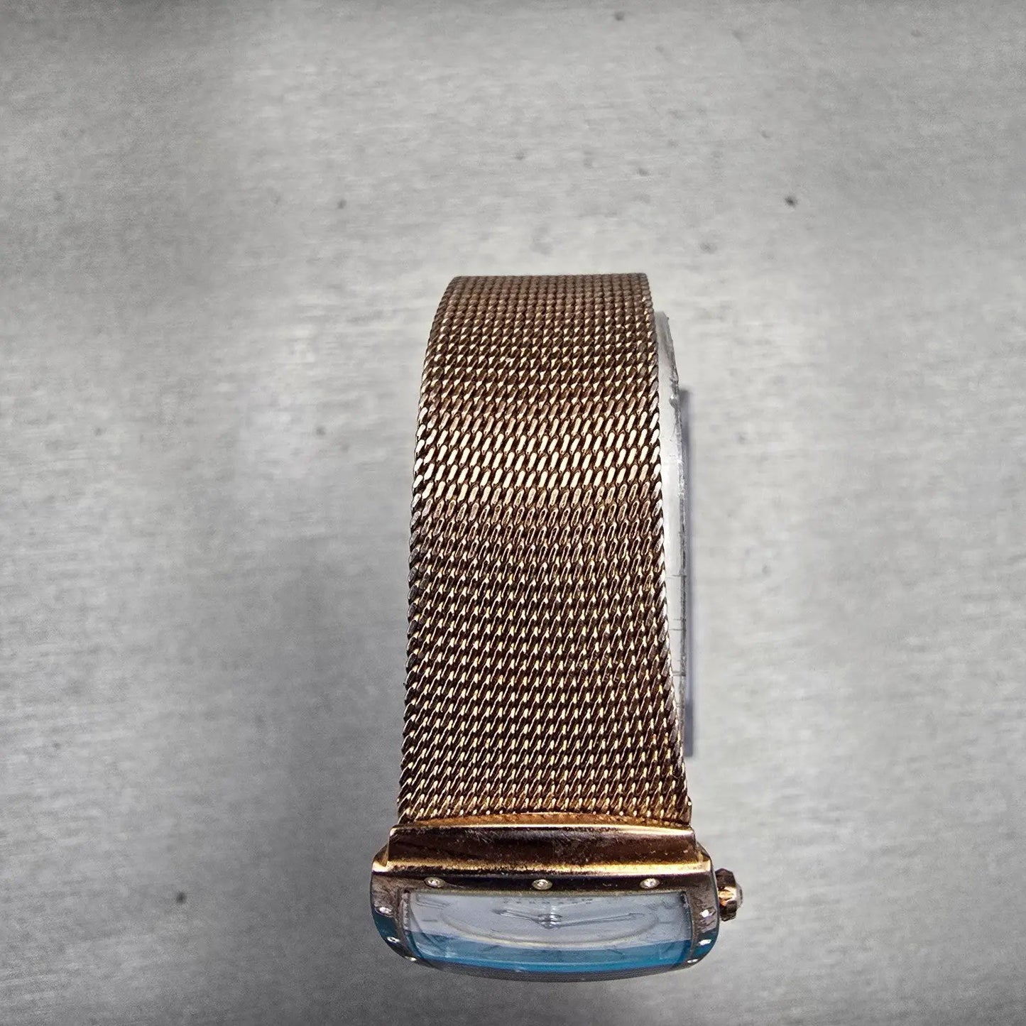 Skagen Denmark Watch Women 24mm MOP Dial Gold Tone Rectangle 396XSRR New Battery4