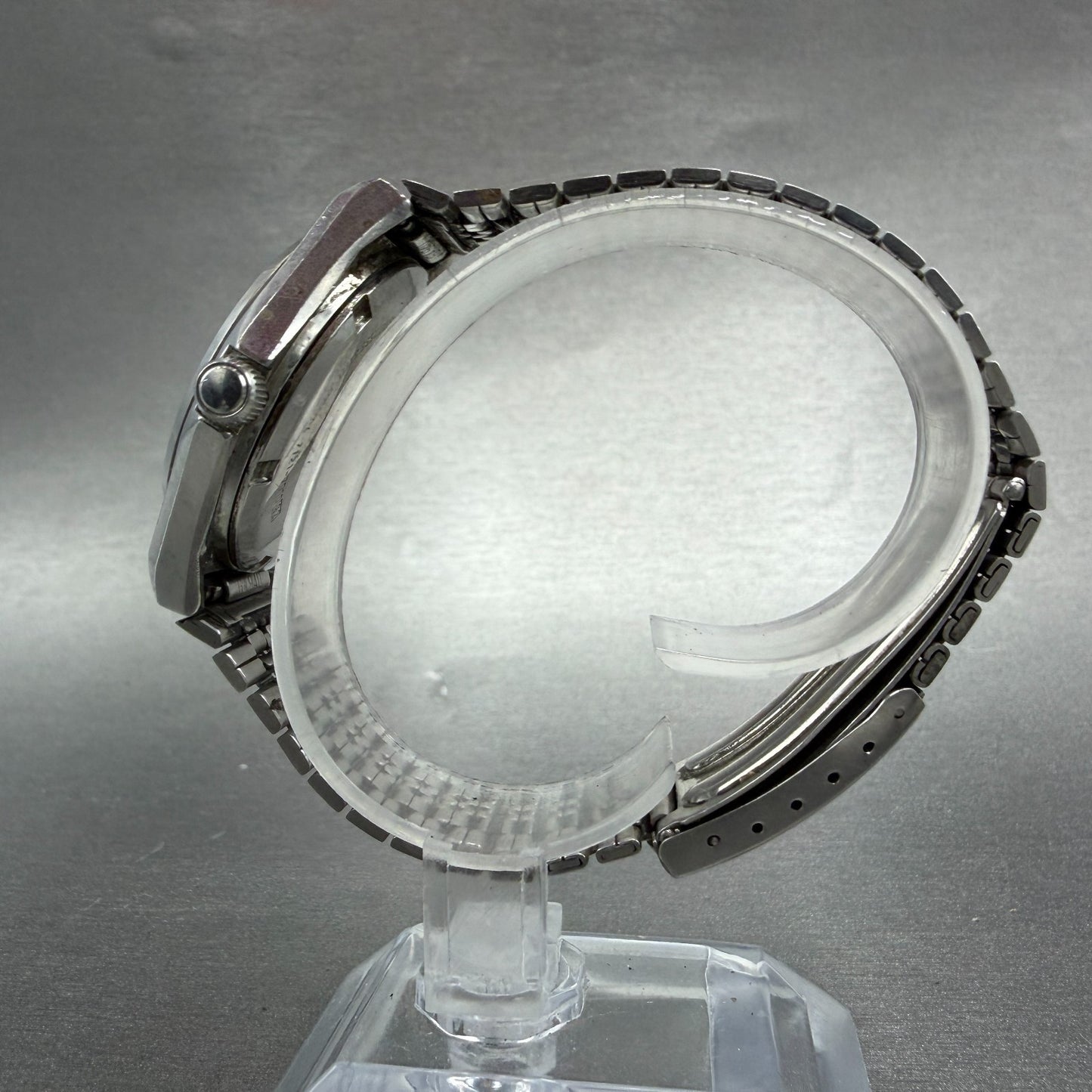 Seiko Silverwave Watch Men 35mm White Dial Steel Round 7121-7010 New Battery VTG6