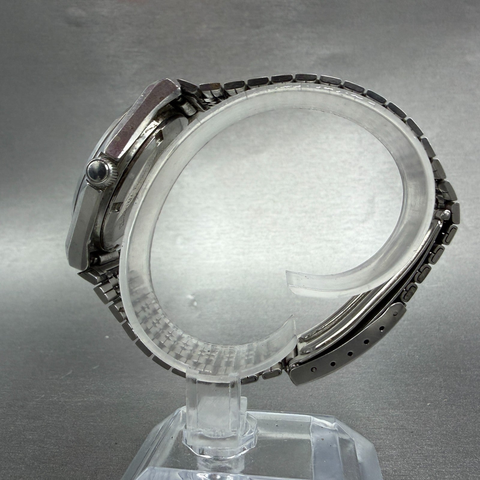 Seiko Silverwave Watch Men 35mm White Dial Steel Round 7121-7010 New Battery VTG6