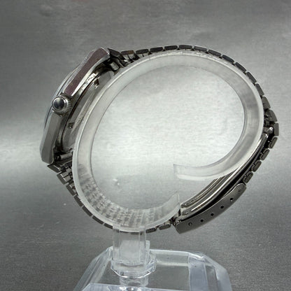Seiko Silverwave Watch Men 35mm White Dial Steel Round 7121-7010 New Battery VTG6