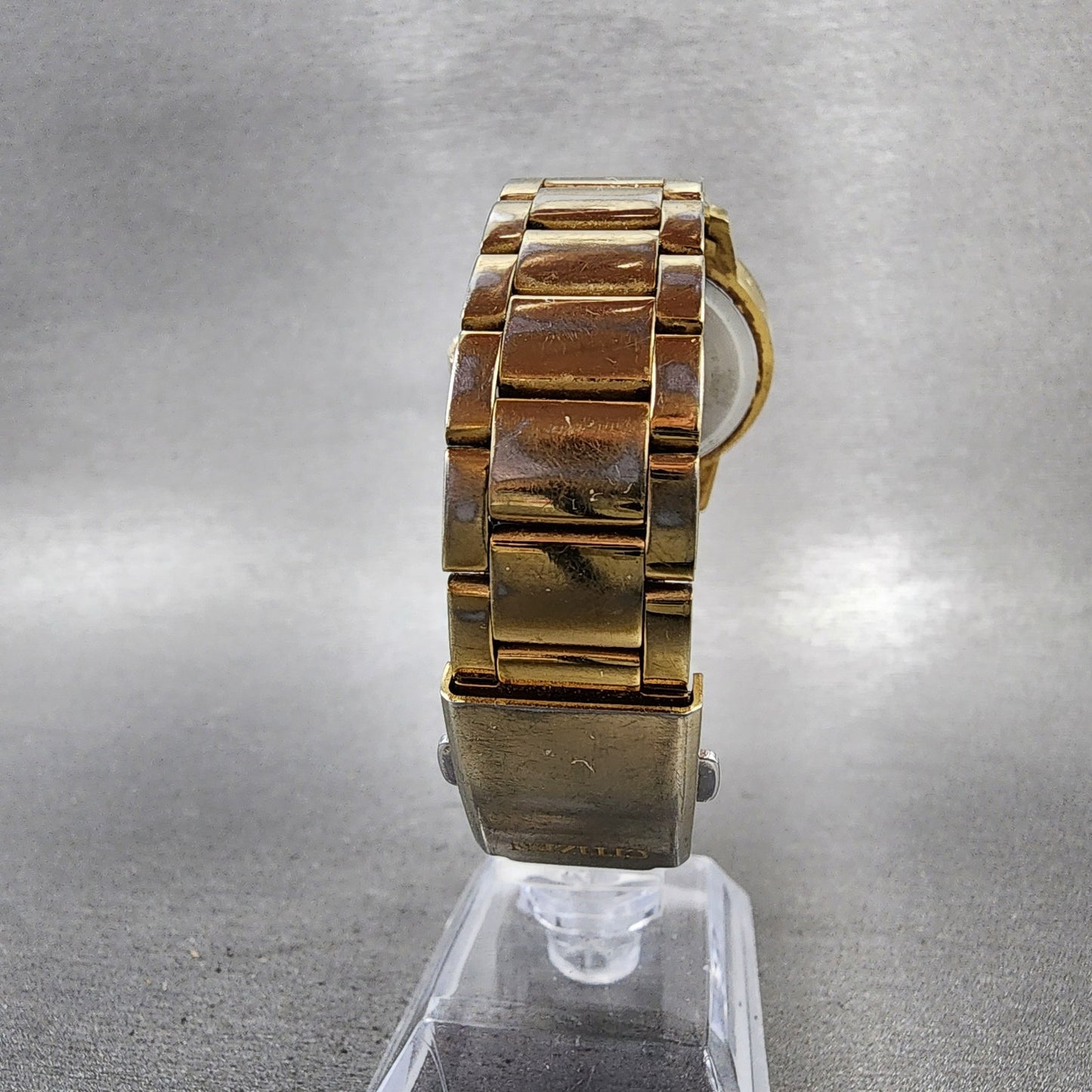 Citizen Watch Women 35mm Gold Dial Gold Tone Round EL302257P New Battery7