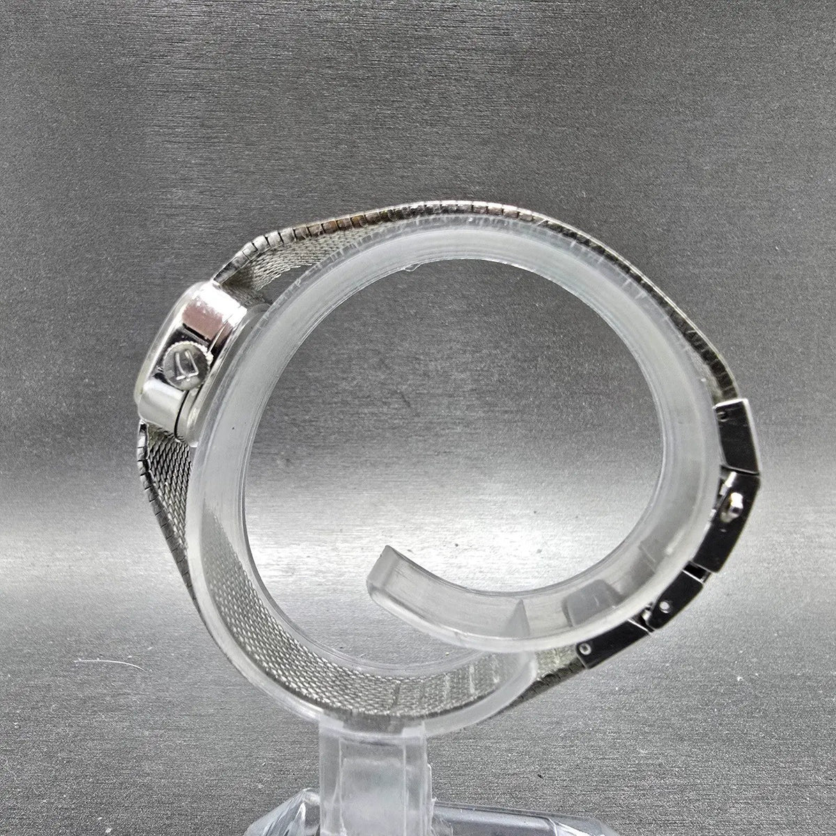 Bulova Accutron Watch Women 20mm Silver Dial SilverTone Rectangle P0 PARTS7