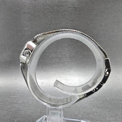 Bulova Accutron Watch Women 20mm Silver Dial SilverTone Rectangle P0 PARTS7