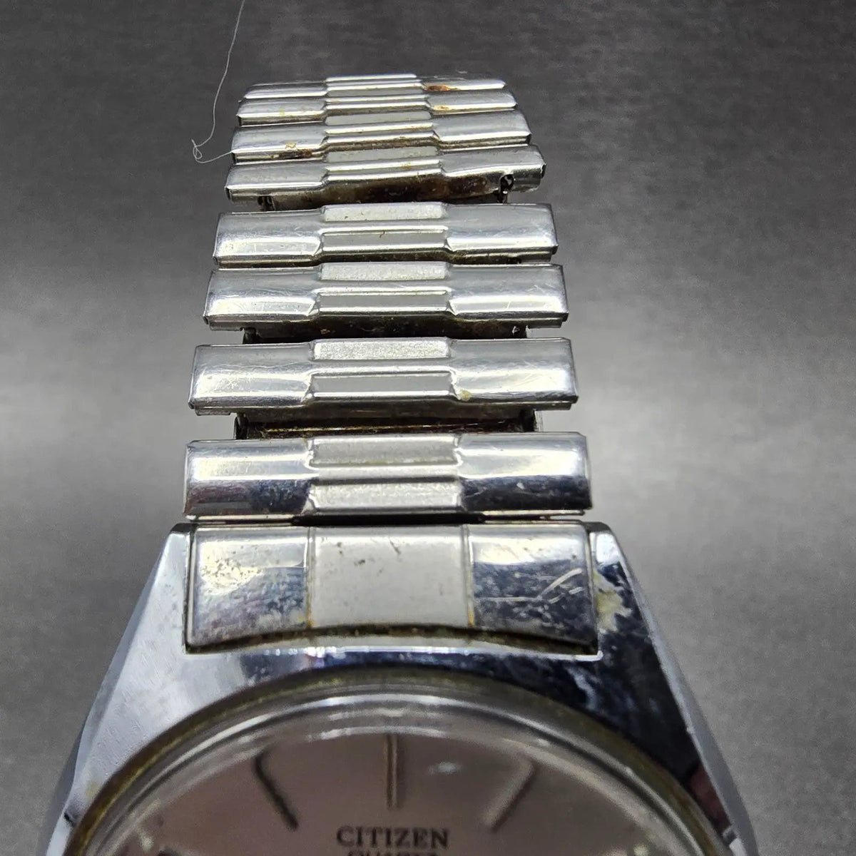 Citizen CQ Watch Men 35mm Silver Dial Silver Daydate Round 6100-S09851 PARTS5