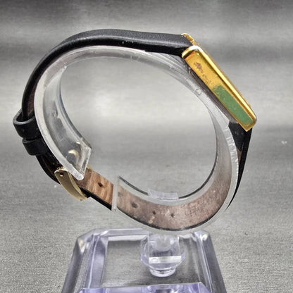 Citizen CQ Watch Women 17mm White Dial Gold Tone Rectangle 3220-945174 New Batt8