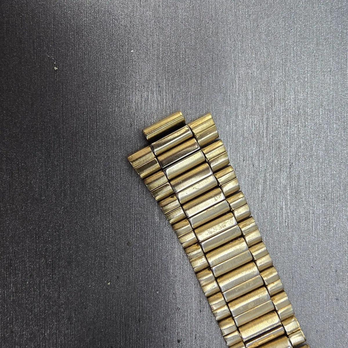 Seiko Bracelet 20mm Stainless Steel Gold Tone Tri Folding Clasp Vintage Japan L10