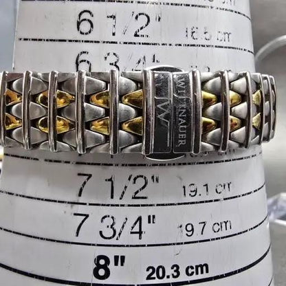 Wittnauer Watch Women 25mm White Dial Silver Tone Round 12R05 New Battery13