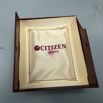 Citizen Presentation Watch Box Case Red Plastic 1990's 1980's Rectangle VTG AV4