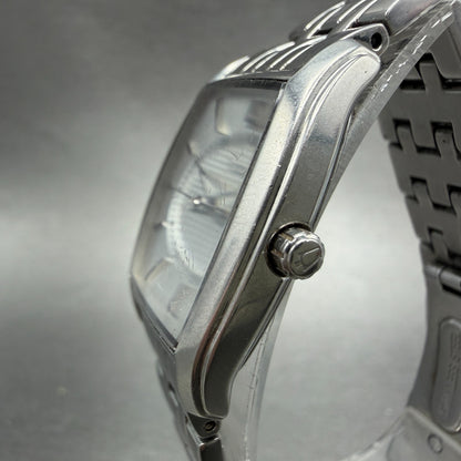Bulova Tank Watch Women 26mm Silver Dial Silver Tone Rectangle 96L130 NewBattery2