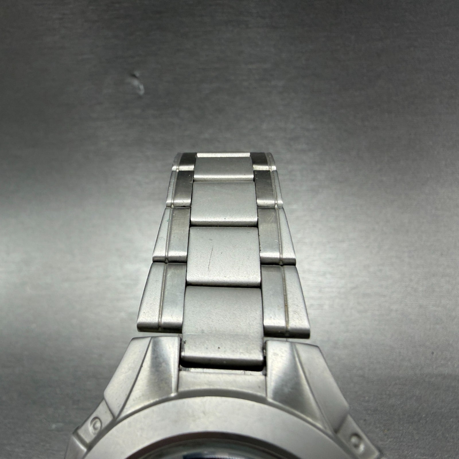 Casio MTP-3050 Watch Men 41mm Blue Dial Silver Tone Date Round New Battery ABC4