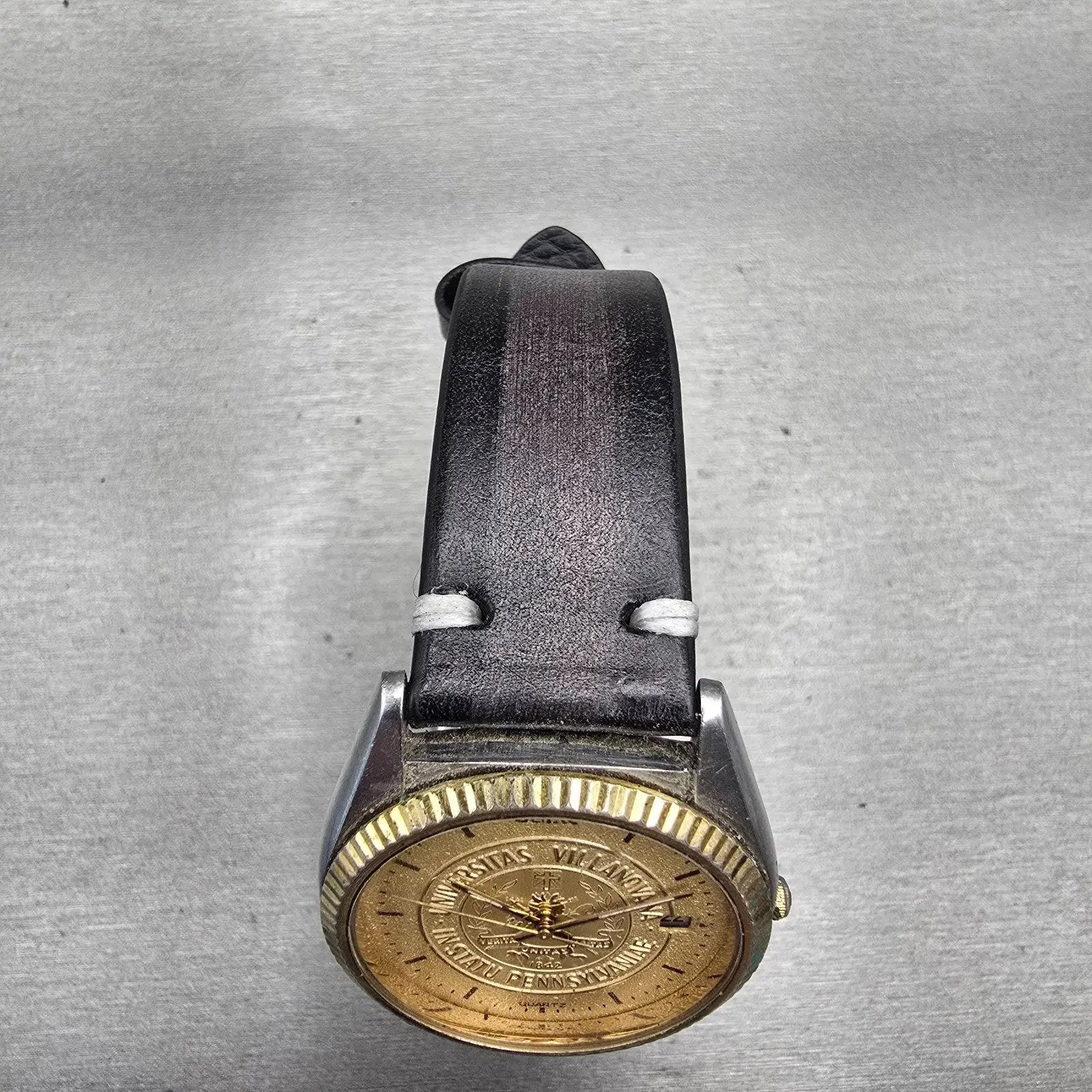 Seiko Villanova President Watch Men 36mm Gold Dial TwoTone Date 5H23-8029 NewBat4