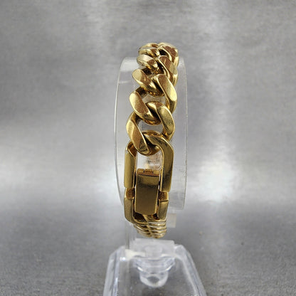 Seiko Watch Women 14mm Champagne Dial Gold Tone 2e205369 New Battery7