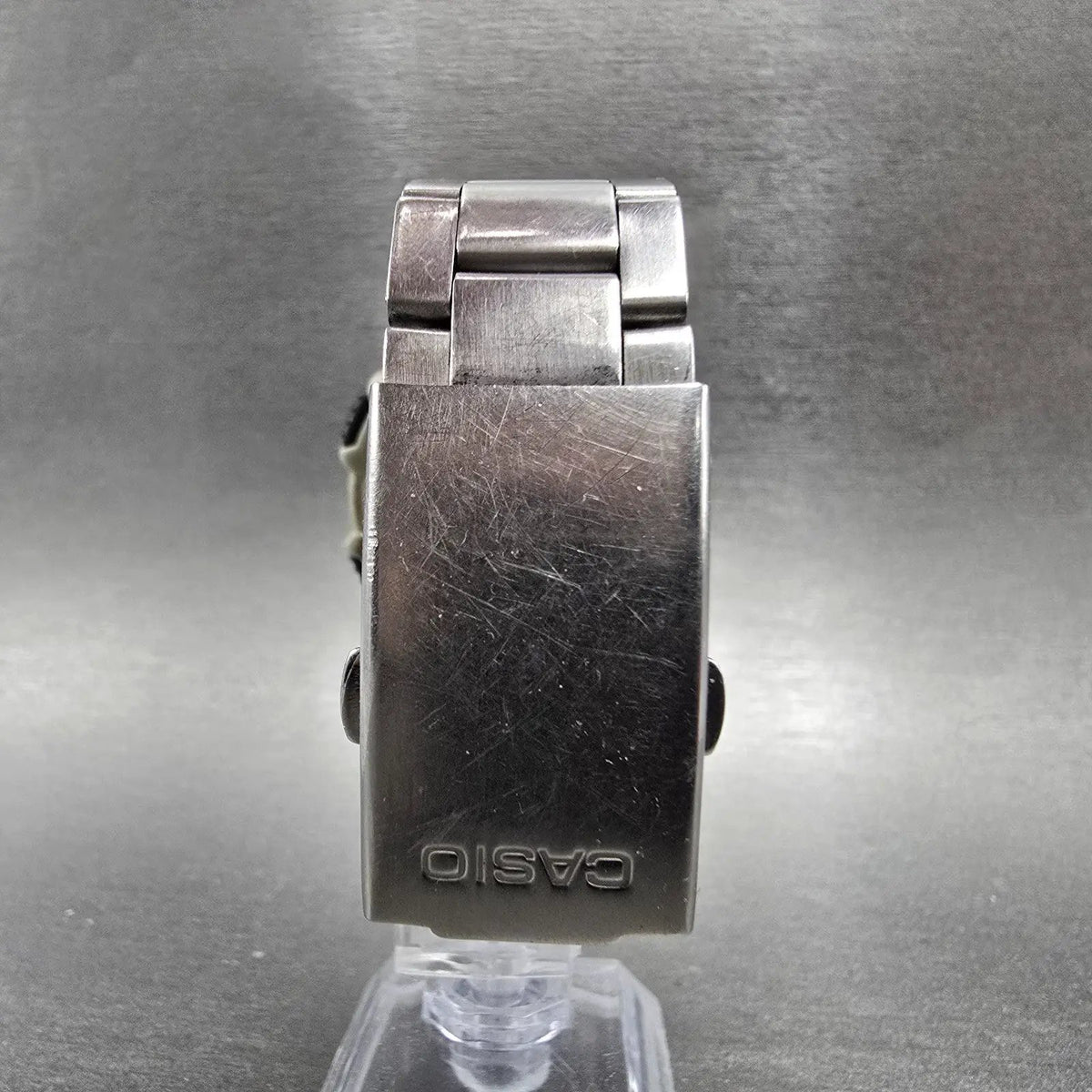 Casio AQ-S800W Watch Men 42mm Black Dial Silver Chronograph Alarm Solar Works8